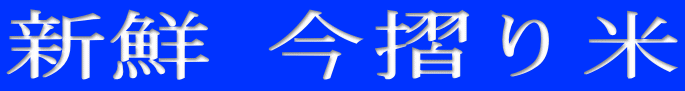 新鮮 今摺り米 